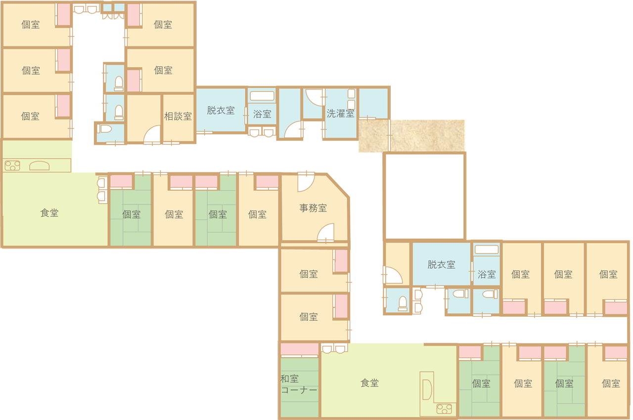 施設間取り図